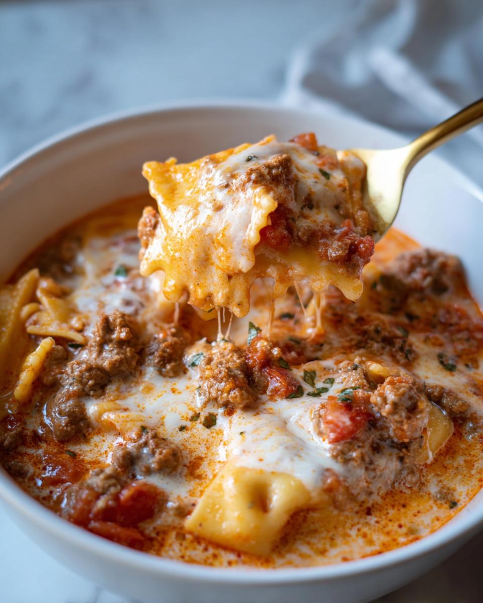 Easy Creamy Lasagna Soup: 1 Recipe to Warm Your Soul 4 Easy Creamy Lasagna Soup – Cozy Fall Comfort in a Bowl - detail 1