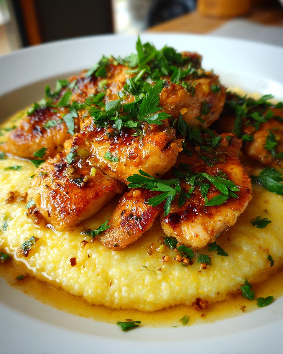 Unbelievable! 1 Recipe for Garlic Butter Chicken 4 Garlic Butter Chicken with Creamy Polenta (No Pasta) - detail 1