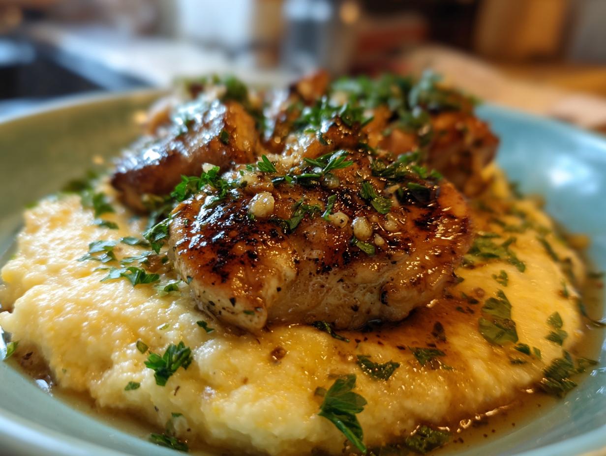 Unbelievable! 1 Recipe for Garlic Butter Chicken 5 Garlic Butter Chicken with Creamy Polenta (No Pasta) - detail 2