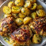 Garlic Parmesan Chicken & Potatoes Sheet Pan
