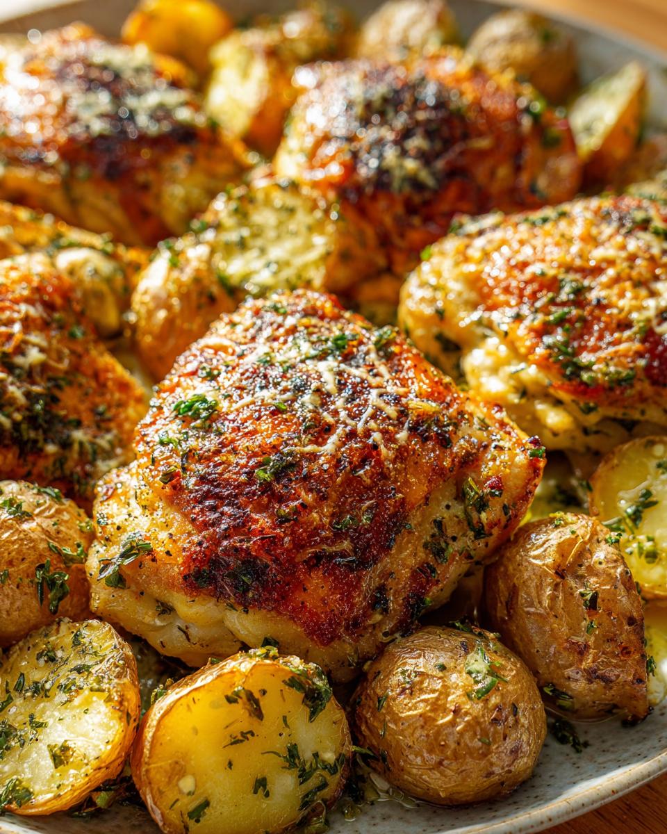 Garlic Parmesan Chicken: 3 Steps to Delicious! 5 Garlic Parmesan Chicken & Potatoes Sheet Pan - detail 2