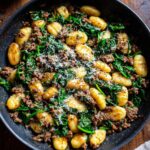 Garlic Sausage & Spinach Gnocchi Skillet (15 Minutes)