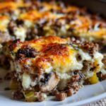 High Protein Low Carb Philly Cheesesteak Casserole Recipe
