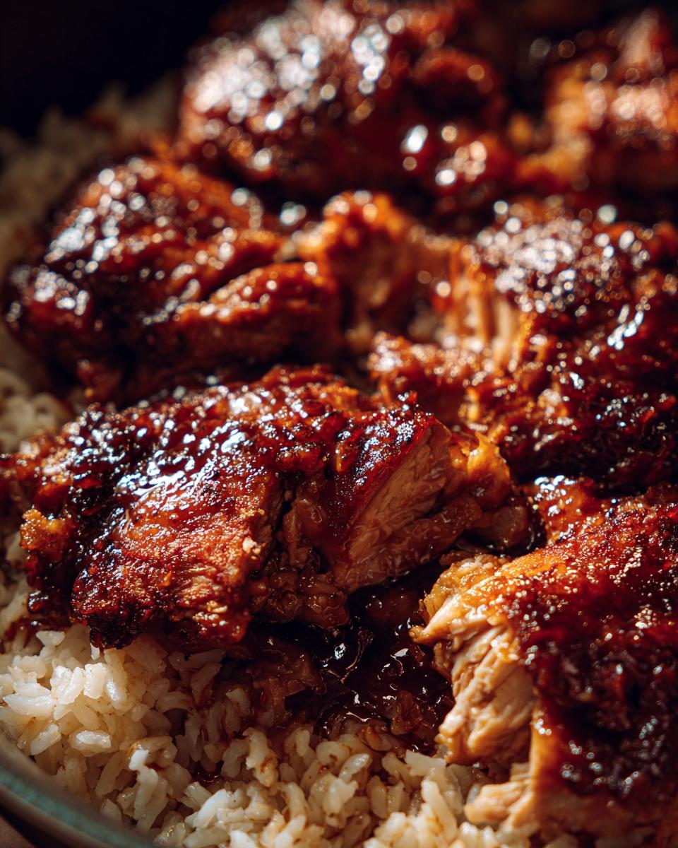 Honey BBQ Chicken Rice - CookTune - detail 1