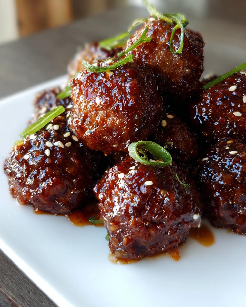 Slow Cooker Honey Garlic Meatballs in 4 Easy Steps! 4 Irresistible Slow Cooker Honey Garlic Meatballs - detail 1
