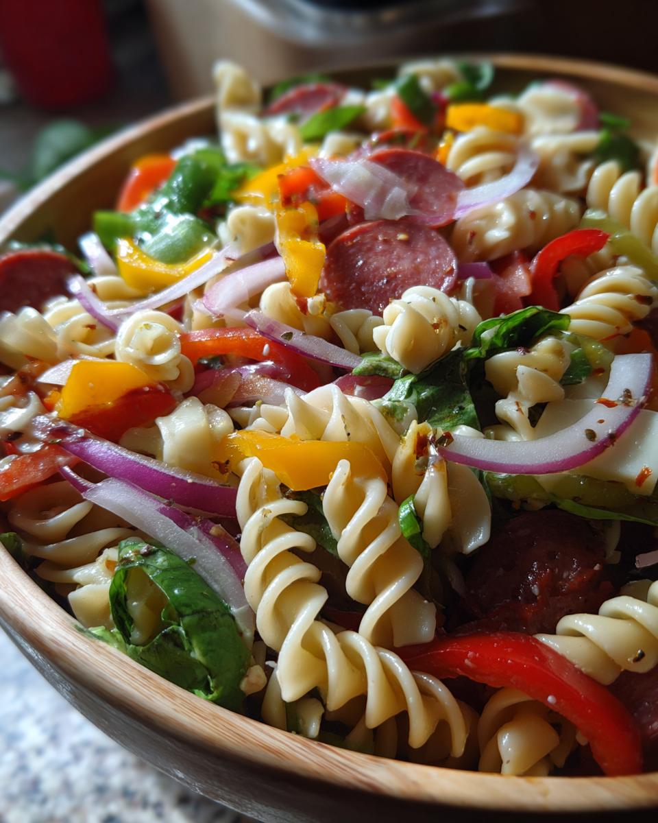 Italian Grinder Pasta Salad - Simply Scratch - detail 1