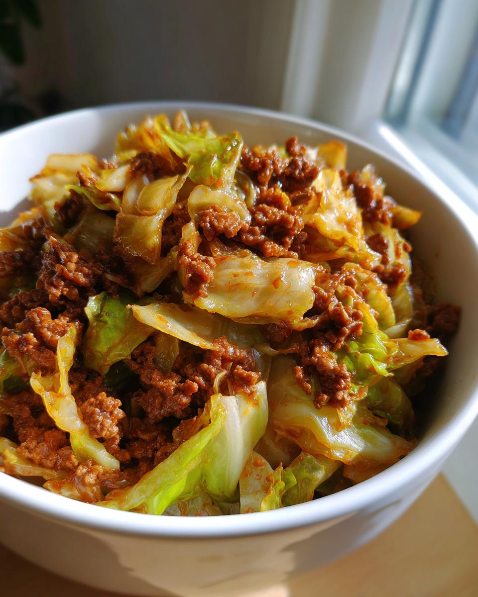 Easy Keto Beef & Cabbage Skillet (One Pan): 30 Mins! 5 Keto Beef & Cabbage Skillet (One Pan) - detail 2