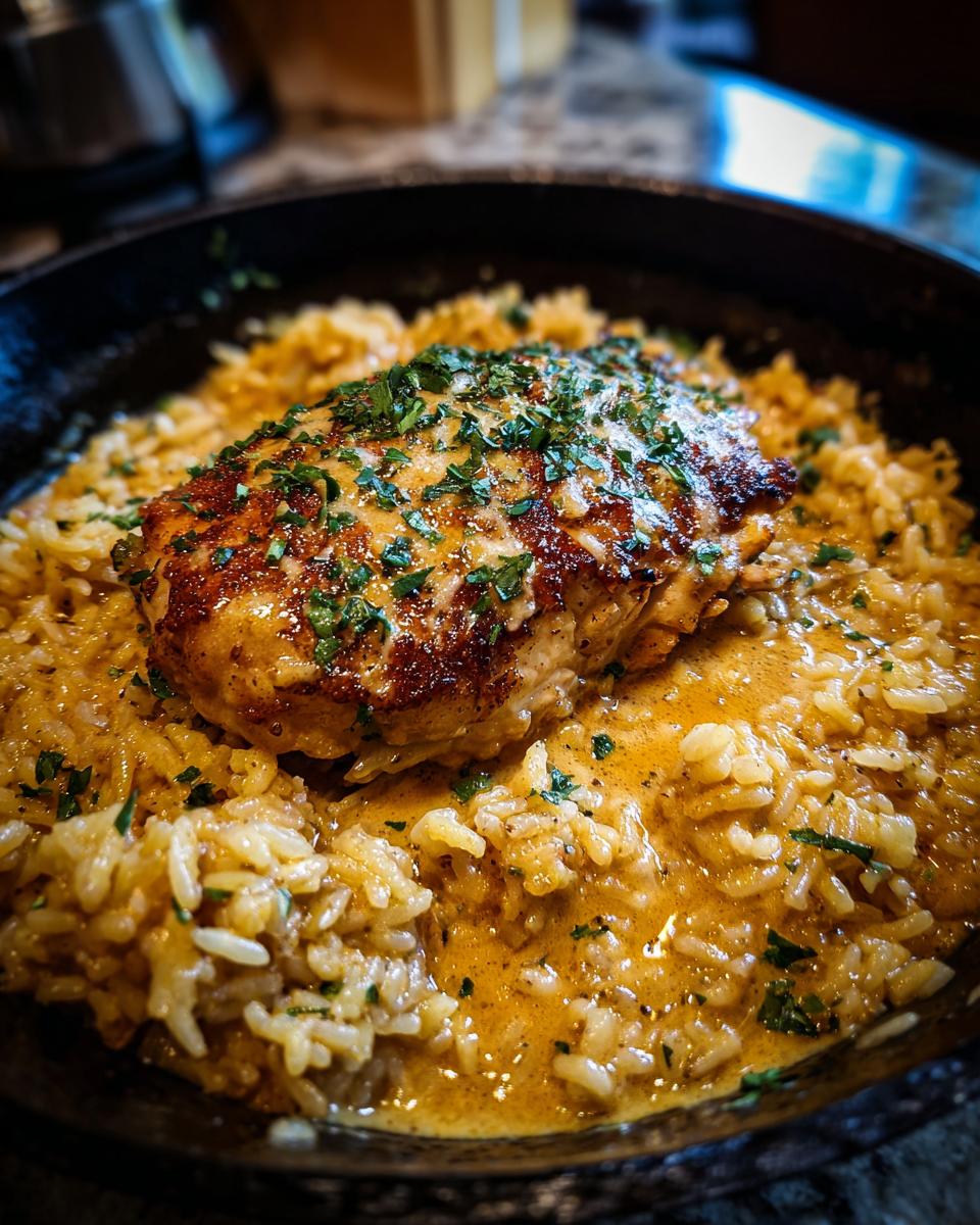Unleash Amazing Flavor: 1 Pan 4-Ingredient Chicken & Rice 5 One-Pan Creamy Garlic Chicken & Rice (No Pasta) - detail 2