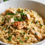 One-Pot Creamy Chicken Orzo (Quick Stovetop Dinner)