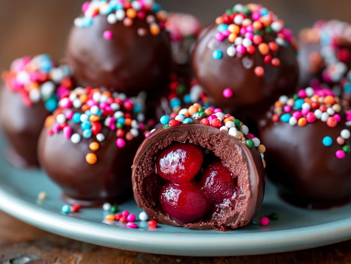Quick and Easy Homemade Chocolate Covered Cherries - detail 2