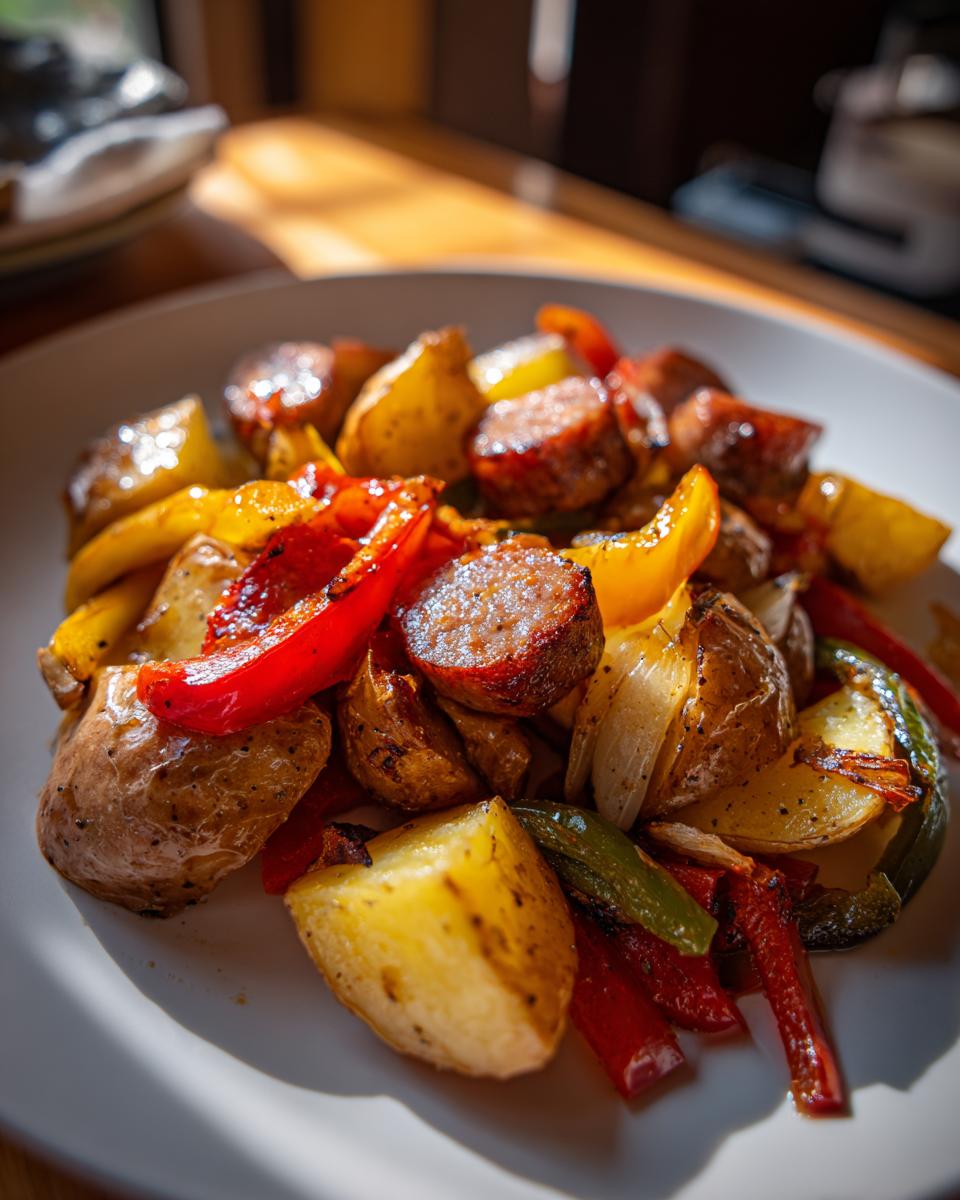 Sausage & Potato: 1 Pan, 1 Simple & Delicious Meal 4 Sausage & Potato One-Pan Dinner (Oven-Baked) - detail 1