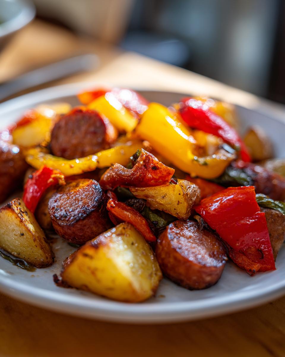 Sausage & Potato: 1 Pan, 1 Simple & Delicious Meal 5 Sausage & Potato One-Pan Dinner (Oven-Baked) - detail 2