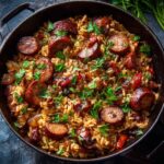 Smoky Sausage & Rice Skillet (No Cream, One Pan)