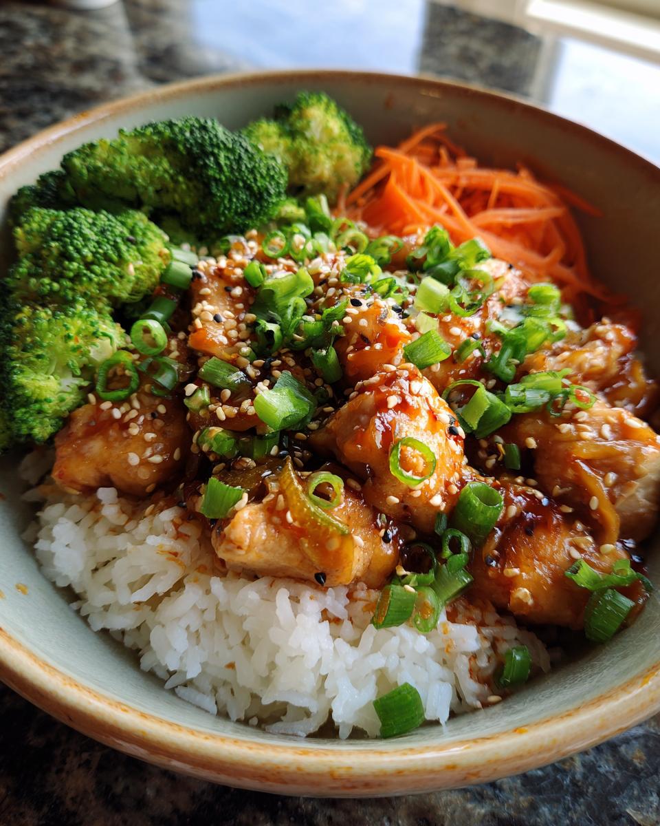 **Sweet Chili Chicken Bowl:** 40-Min Delight! 4 Sweet Chili Chicken Bowl | Flavor-packed Easy Dinner Recipe - Etsy - detail 1