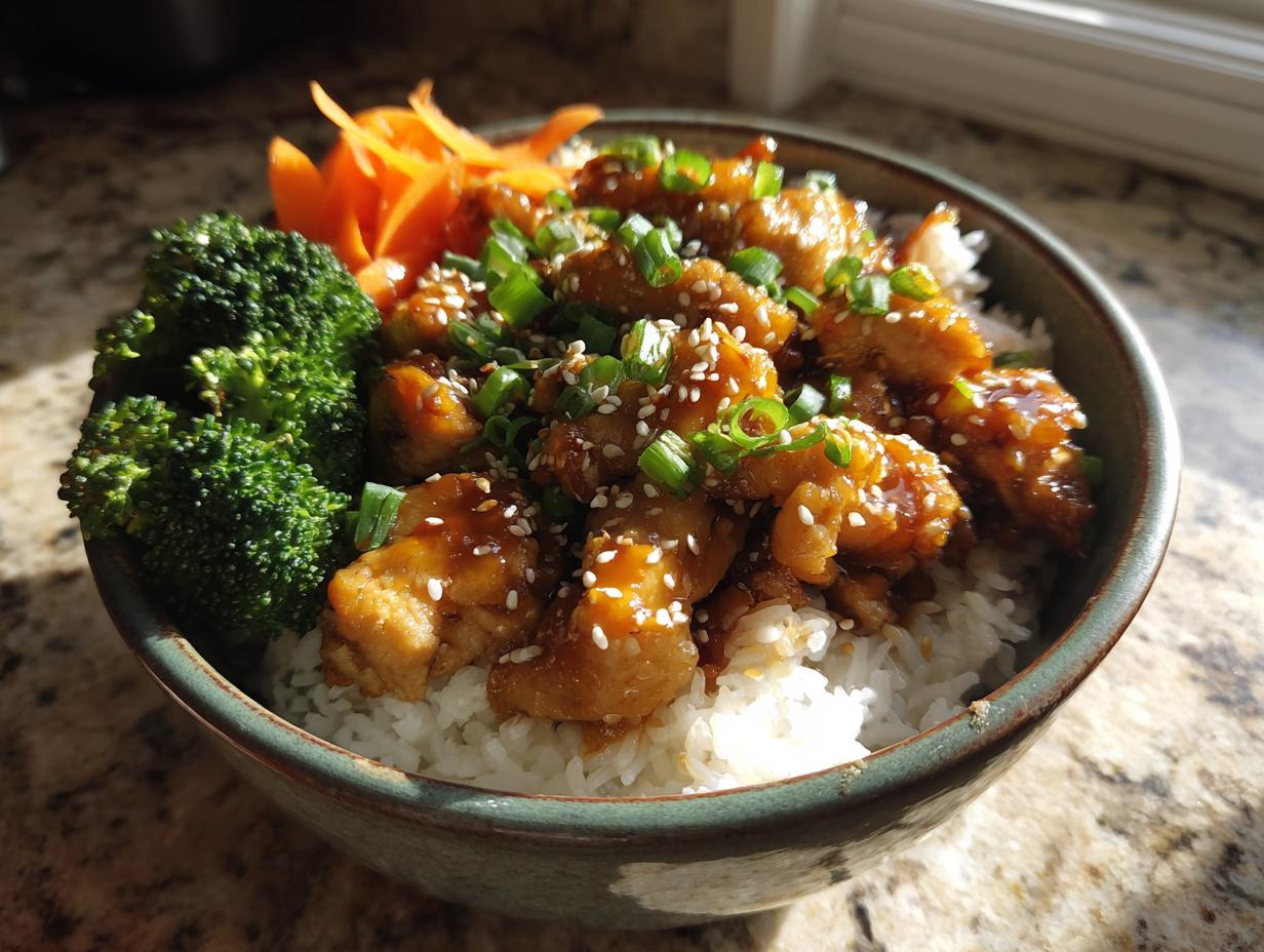 **Sweet Chili Chicken Bowl:** 40-Min Delight! 5 Sweet Chili Chicken Bowl | Flavor-packed Easy Dinner Recipe - Etsy - detail 2