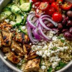 The BEST Healthy Greek Chicken Bowl