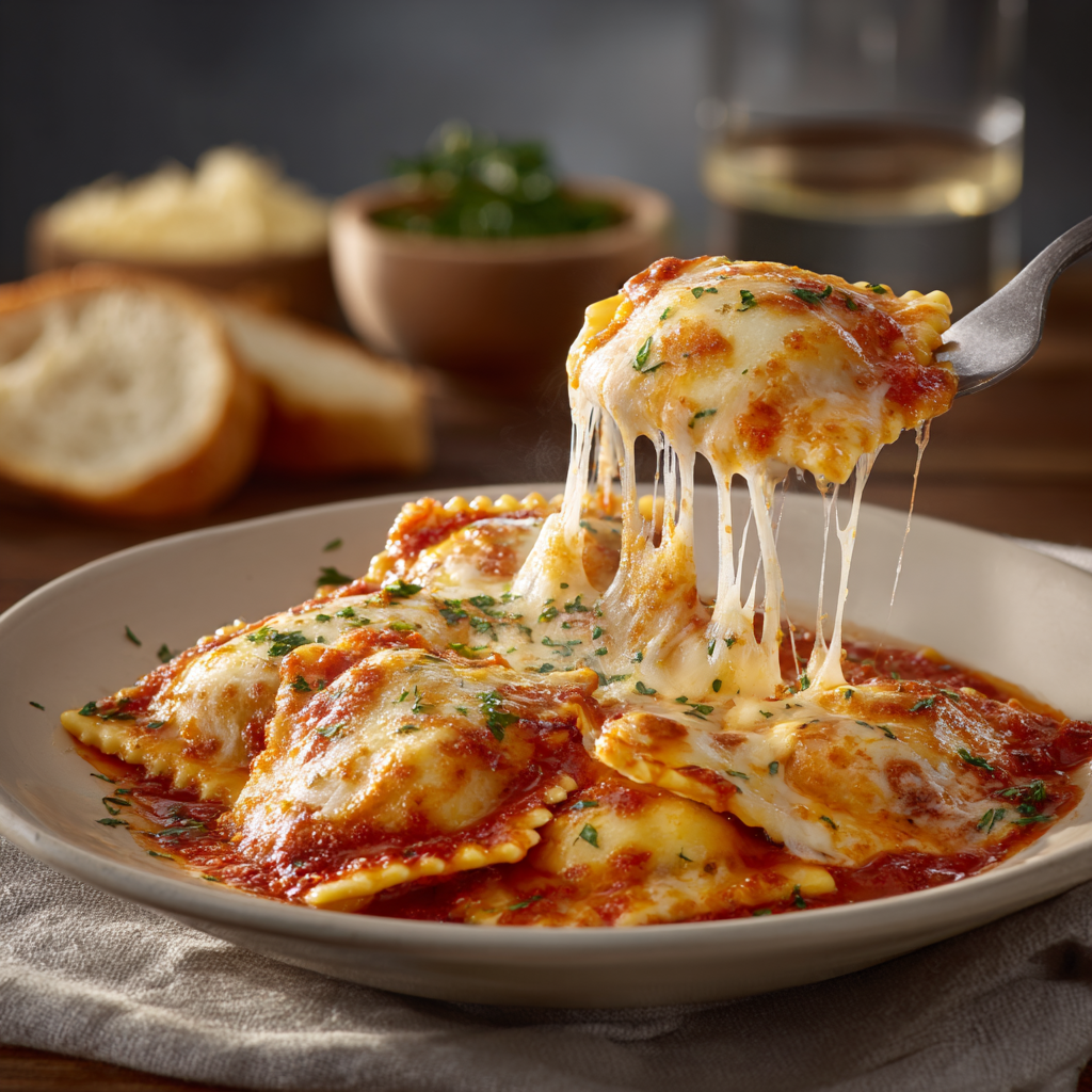 Easy Chicken and Comfort Dinner Recipes: A Complete Guide to One-Pan, One-Pot Family Favorites 19 Cheesy baked ravioli
