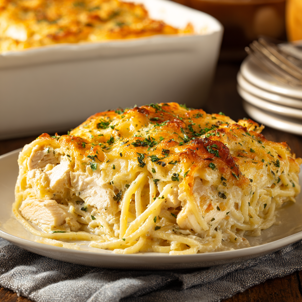 Easy Chicken and Comfort Dinner Recipes: A Complete Guide to One-Pan, One-Pot Family Favorites 14 Spicy chicken spaghetti casserole