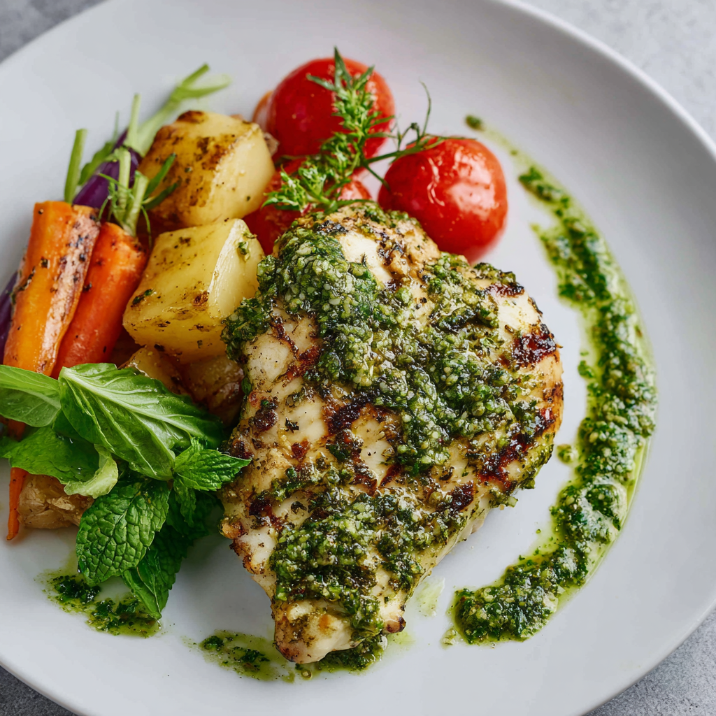 Easy Chicken and Comfort Dinner Recipes: A Complete Guide to One-Pan, One-Pot Family Favorites 23 Pesto chicken dinner