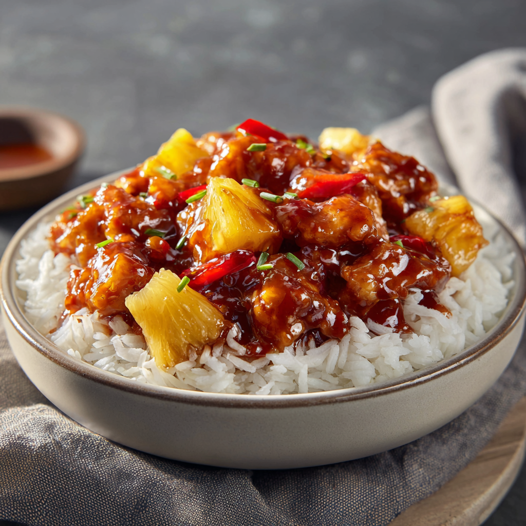 Easy Chicken and Comfort Dinner Recipes: A Complete Guide to One-Pan, One-Pot Family Favorites 3 Sweet and savory pineapple chicken rice