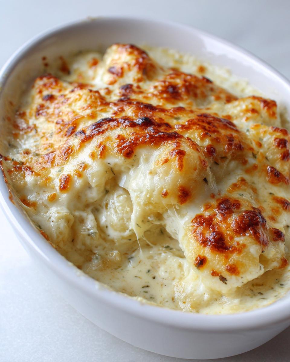 Unbelievable! 4 Steps to Perfect Baked Creamy Gnocchi! 5 Baked Creamy Gnocchi with Mozzarella (No Chicken) - detail 2
