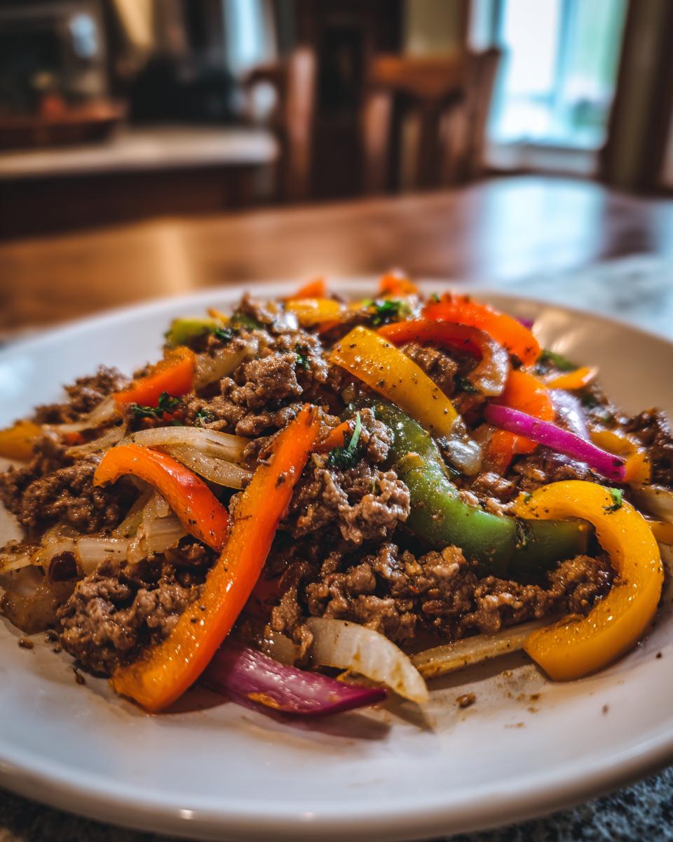 Easy 30-Min Beef & Bell Pepper Skillet Recipe Wins! 4 Beef & Bell Pepper Skillet (No Stir-Fry Sauce) - detail 1
