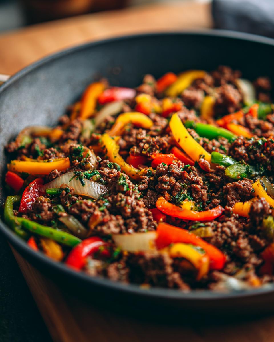 Easy 30-Min Beef & Bell Pepper Skillet Recipe Wins! 5 Beef & Bell Pepper Skillet (No Stir-Fry Sauce) - detail 2