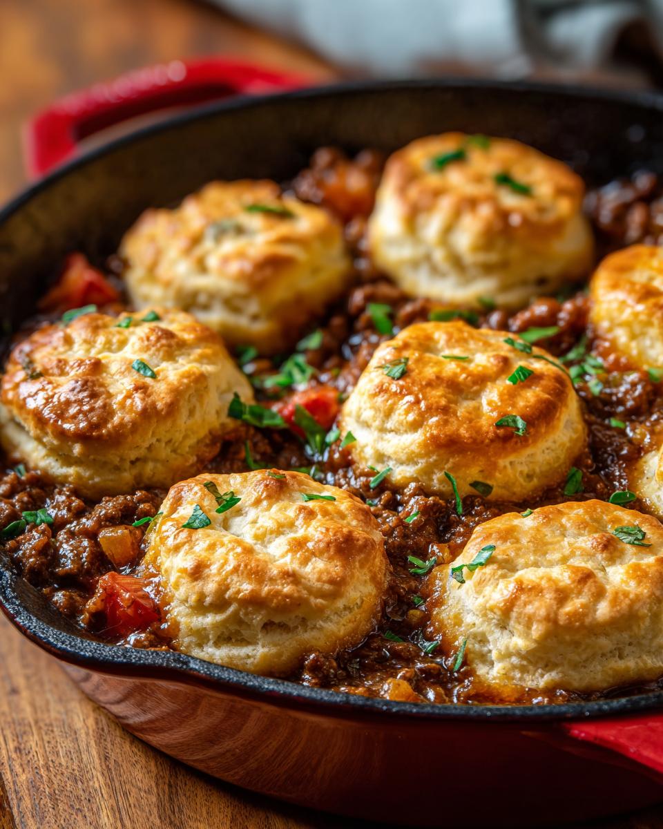 Beef & Biscuit Skillet Bake - detail 1