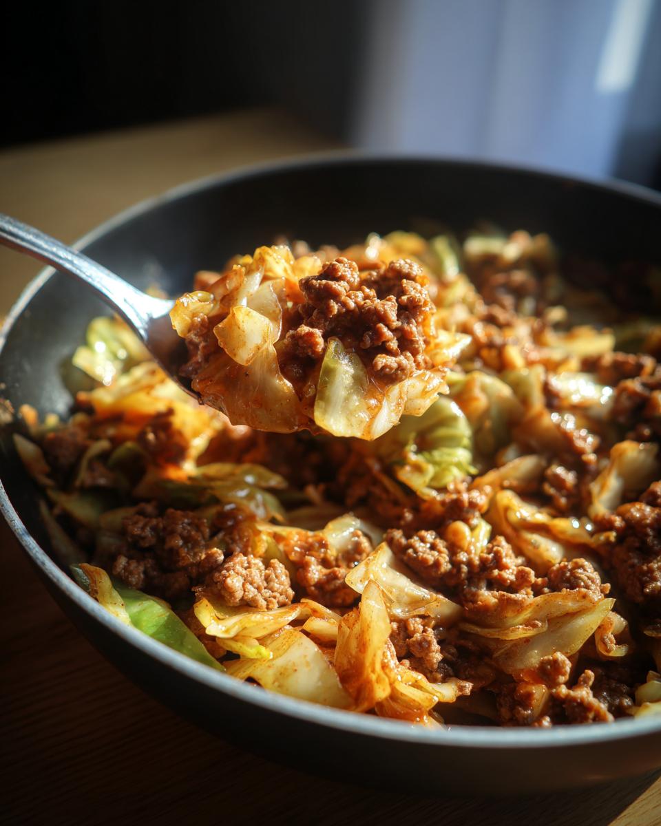 Budget-Friendly Keto Beef & Cabbage Skillet - detail 1