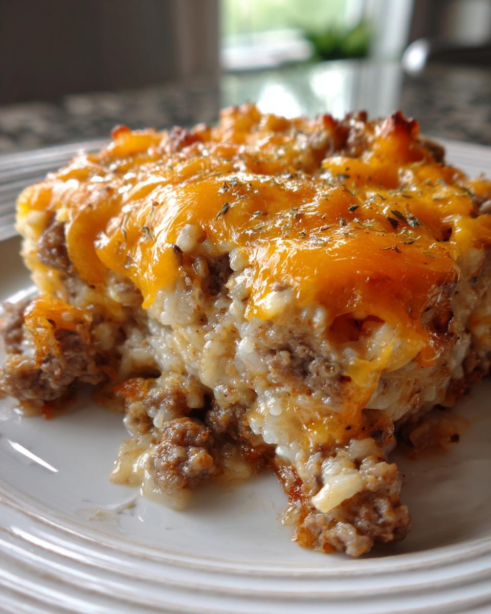Cheesy Beef & Rice Bake, One-Pan Favorite! 4 Cheesy Beef & Rice Bake (Family Favorite) - detail 1