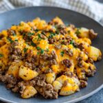 Cheesy Beef and Potato Skillet Dinner