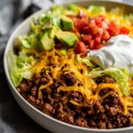 Cheesy Keto Taco Beef Bowl (No Casserole)