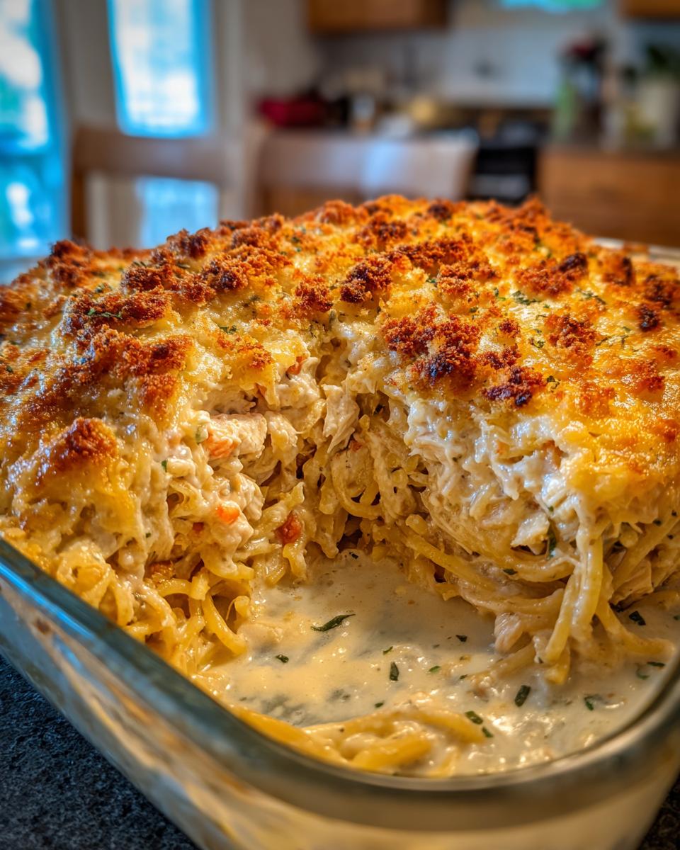 Chicken Tetrazzini: 1 Dish of Pure Comfort! 4 Chicken Tetrazzini Bake (Old-School Comfort) - detail 1