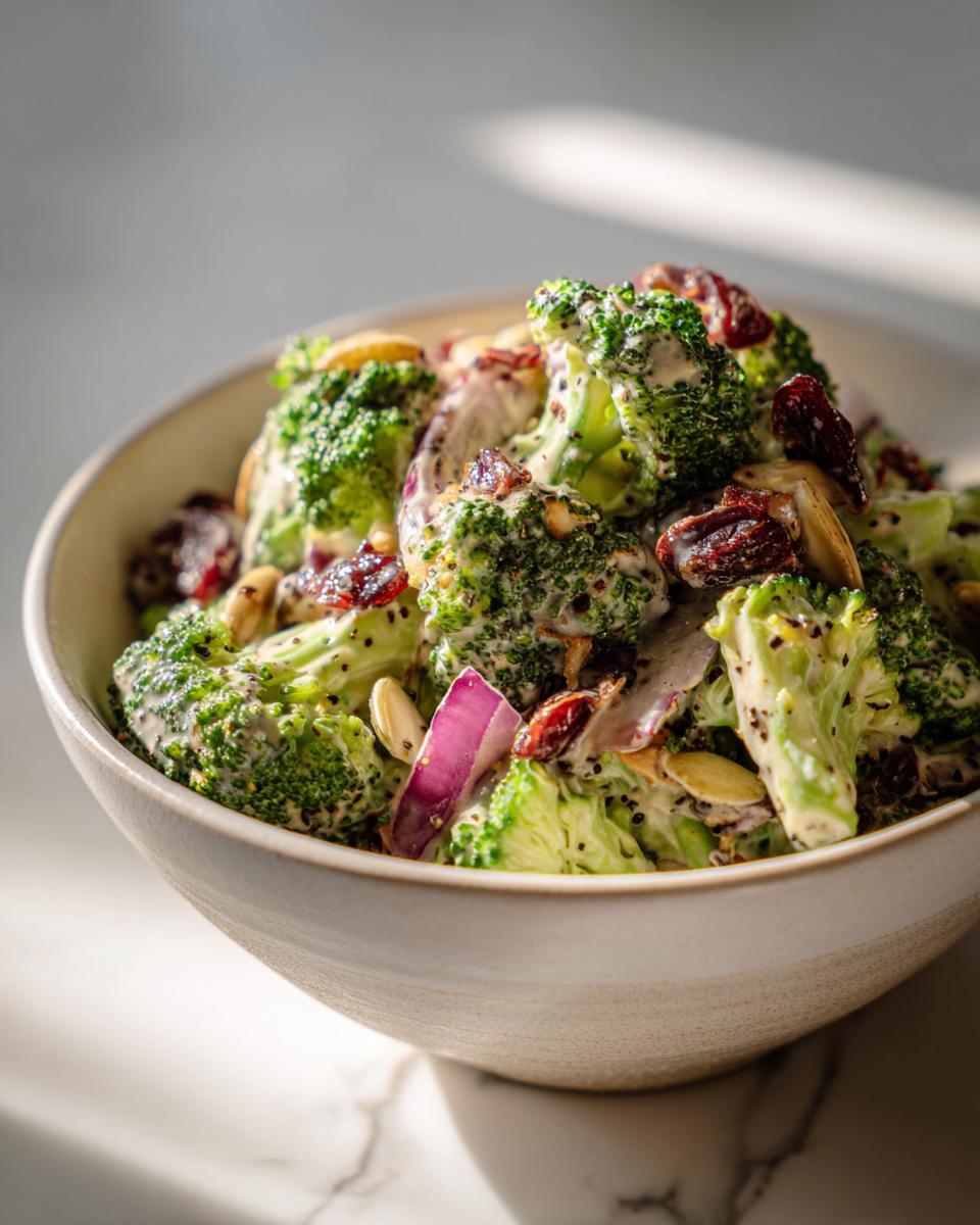Creamy Broccoli Salad (no bacon): 4 Reasons You'll Love It! 4 Creamy Broccoli Salad (no bacon) - detail 1