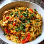 Creamy Cajun Chicken Orzo – One Pot Dinner