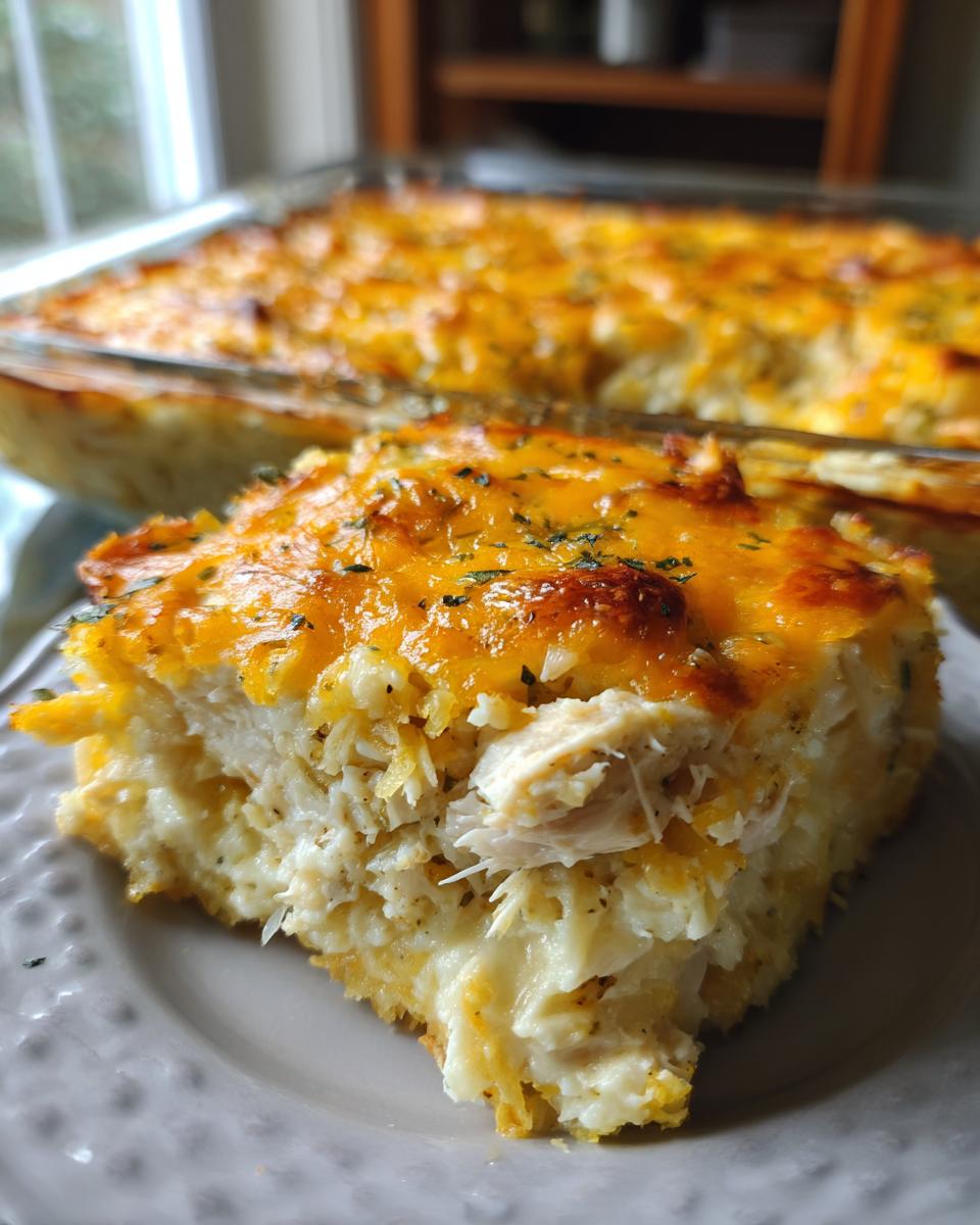 6-Ingredient Creamy Chicken & Hashbrown Bake, So Easy! 5 Creamy Chicken & Hashbrown Bake (Breakfast-for-Dinner) - detail 2