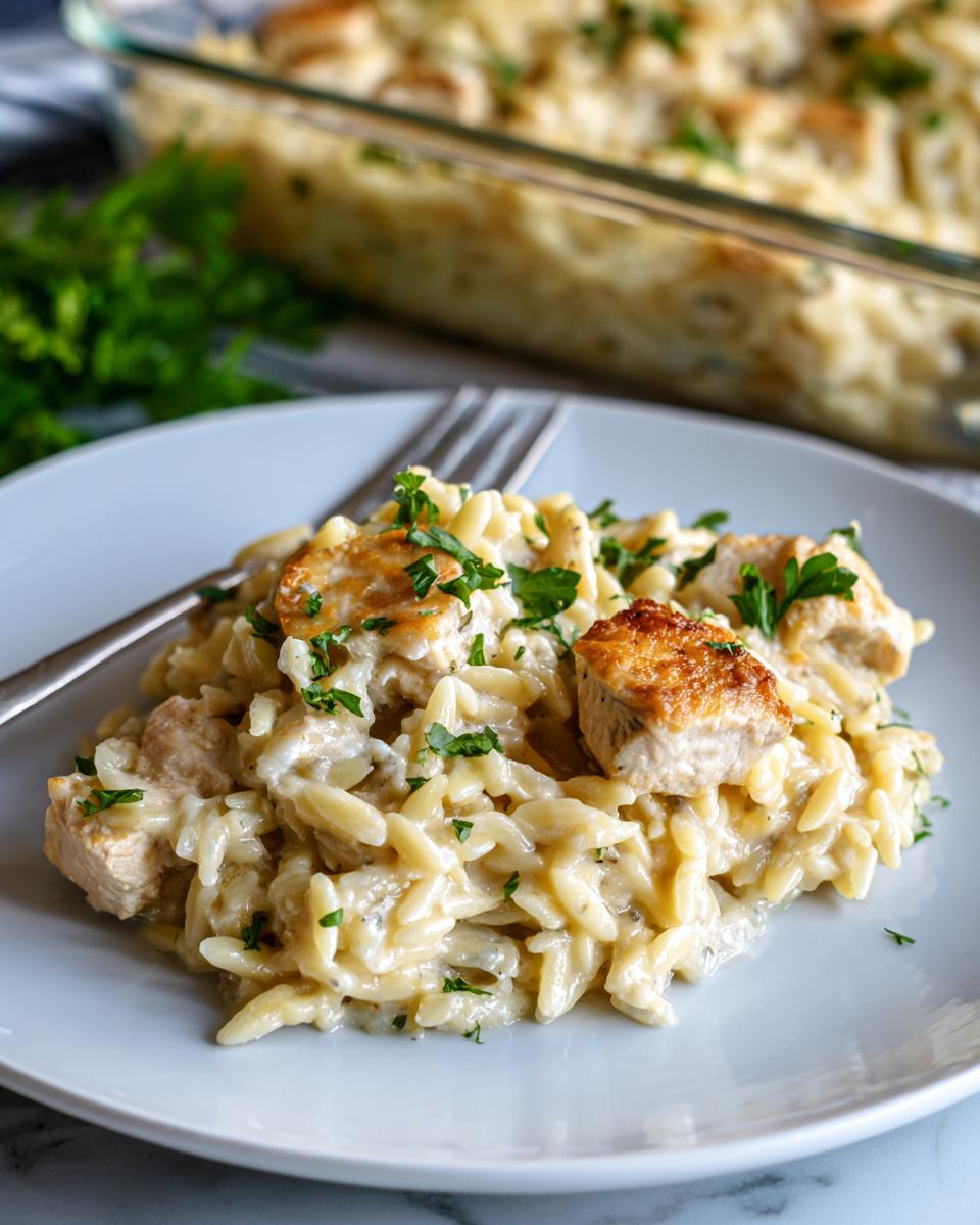 Creamy Chicken Orzo Casserole for Cozy Weeknights - detail 1