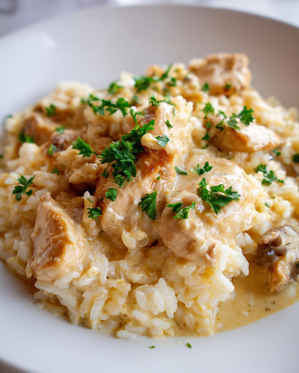 1 Creamy Chicken & Rice Skillet: Easy & Delicious! 4 Creamy Chicken & Rice Skillet (No Oven) - detail 1