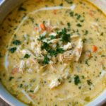 Creamy Chicken & Rice Soup (No Coconut)