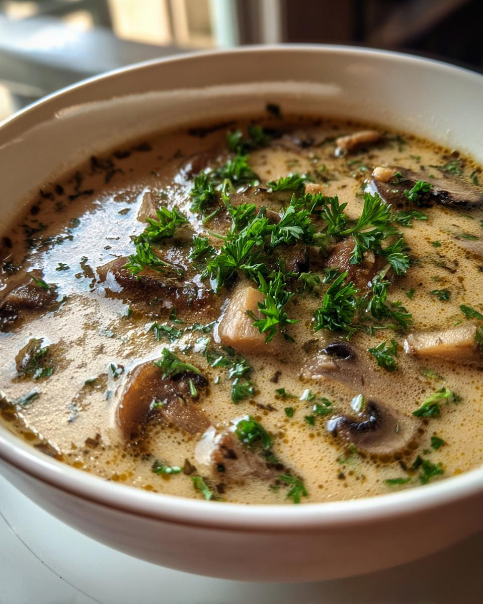 Creamy Mushroom Soup (No Cream, Dairy-Free) - detail 1