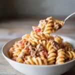 🌶️ Creamy Rotel Pasta with Ground Beef – Spicy Comfort Food