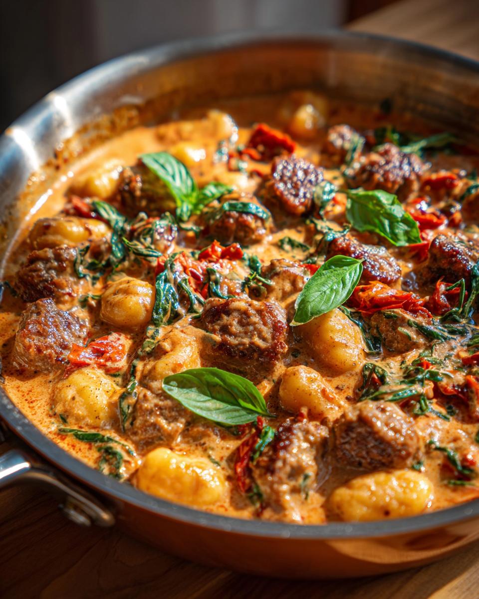 Easy Creamy Sausage Gnocchi Skillet in 30 Minutes! 5 Creamy Sausage Gnocchi Skillet (30 Minutes) - detail 2