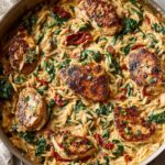 Amazing! Creamy Tuscan Chicken Orzo Skillet in 30 Minutes 12 Creamy Tuscan Chicken Orzo Skillet