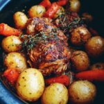 Crock Pot Garlic Butter Chicken with Potatoes and Carrots