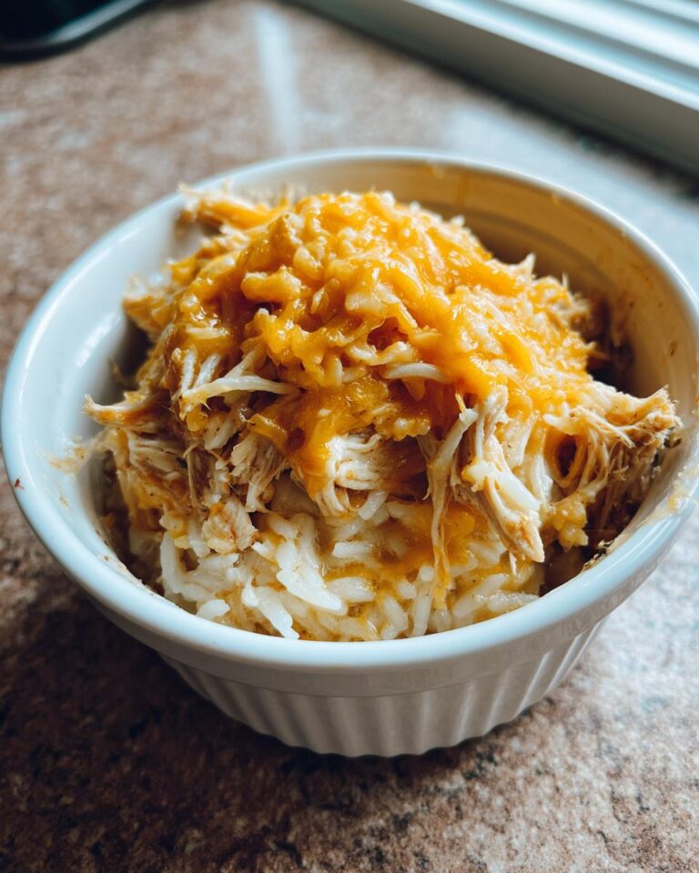 Crockpot Cheesy Chicken and Rice Dinner