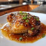 Easy Honey Garlic Slow Cooker Chicken Thighs