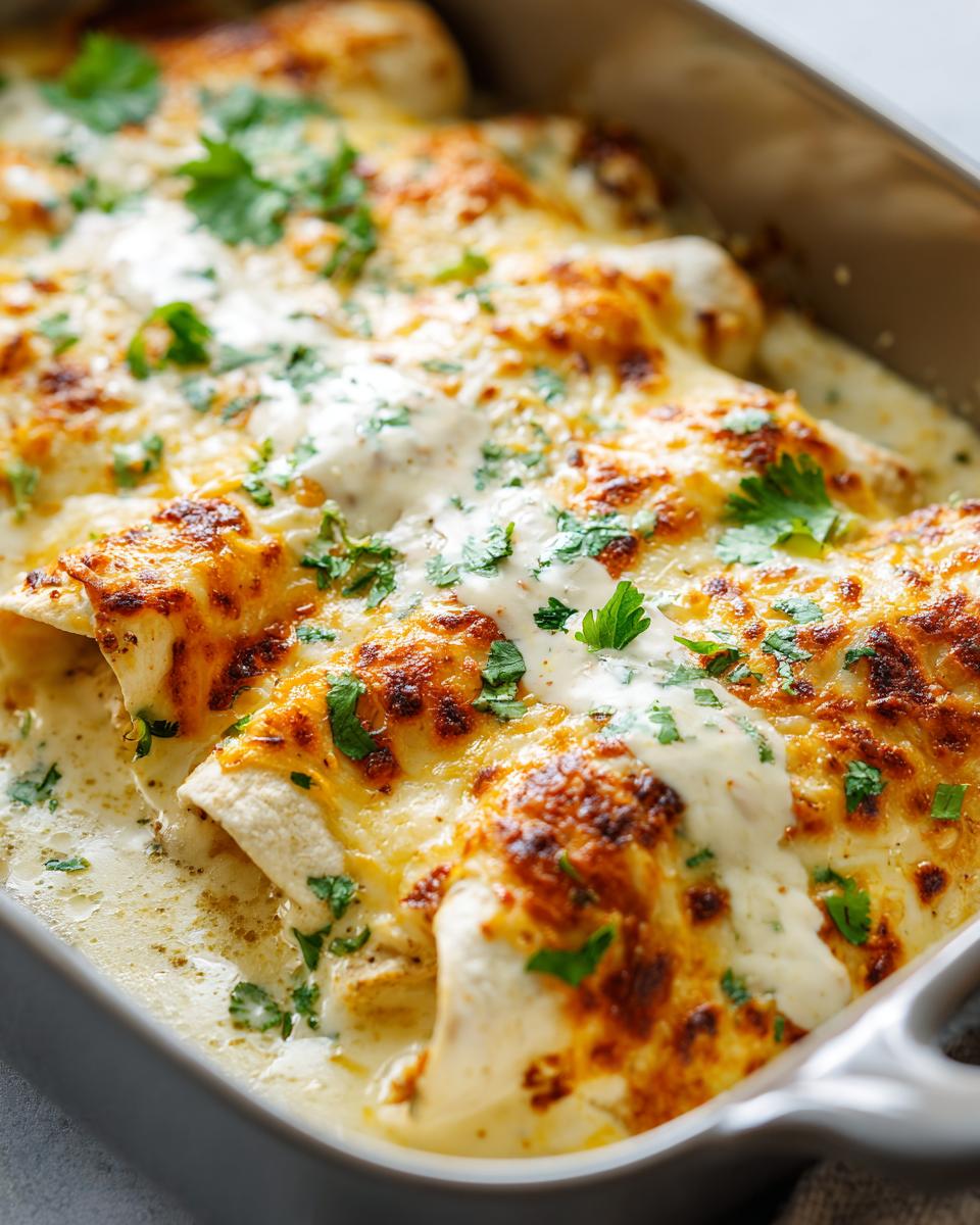Easy White Chicken Enchiladas with Creamy White Sauce ‚Äì Ready in 30 Minutes! - detail 2