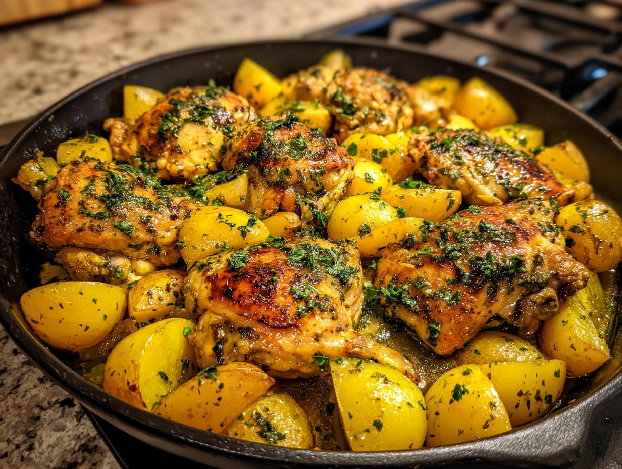 **Garlic Butter Chicken: 1 Skillet, 1 Delicious Meal** 3 Garlic Butter Chicken & Potatoes Skillet - detail 1