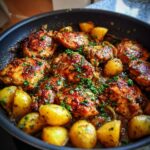 Garlic Butter Chicken & Potatoes Skillet