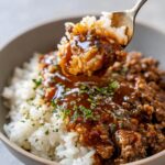 Savor the 1-Bowl Delight: Ground Beef & Brown Gravy 8 Ground Beef & Brown Gravy Rice Bowl